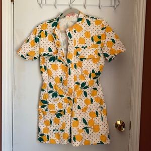 KLING lemon romper size medium